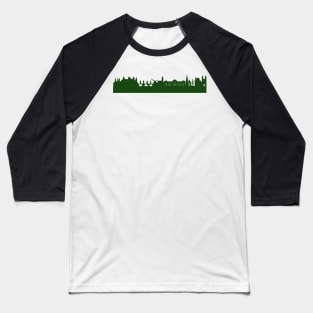 WÜRZBURG skyline in forest green Baseball T-Shirt